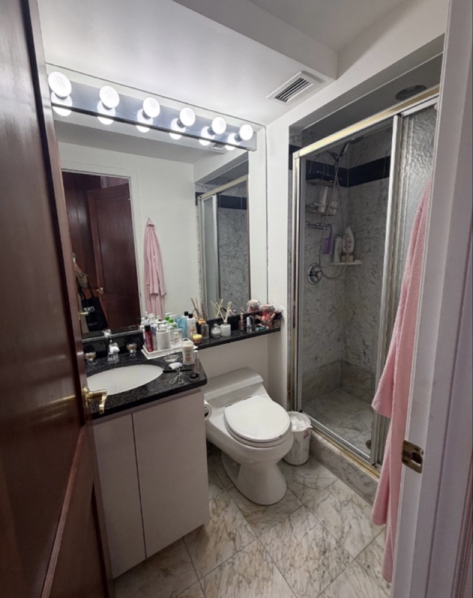 Existing restroom condition photographed during the 84 Clinton Manhattan project evaluation.